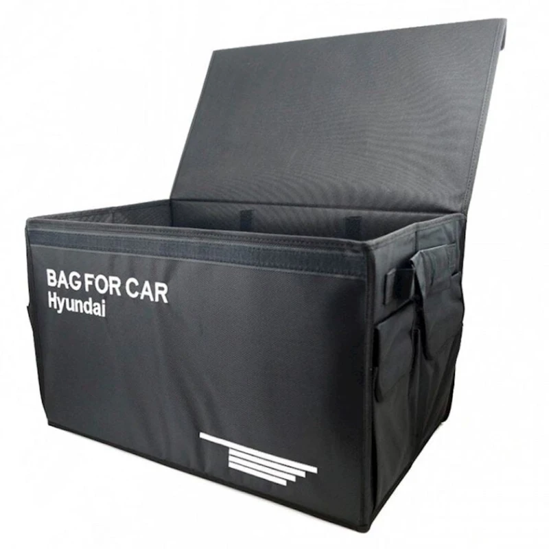 Avtomobil üçün çanta-orqanayzer Hyundai, 30x30x50 sm, qara