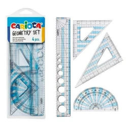 Набор линеек Carioca Geometry Set, 4 предмета