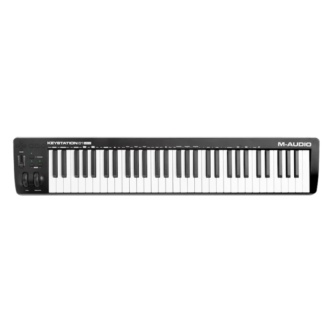 Midi-клавиатура M-Audio Keystation 61 MK3, 61 клавиш, 4.1 кг, черный/белый, 995x68x189 мм Midi-клавиатура M-Audio Keystation 61 MK3, 61 клавиш, 4.1 кг, черный/белый, 995x68x189 мм