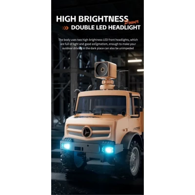 Радиоуправляемая военная машина с камерой CX002-C, коричневая Радиоуправляемая военная машина с камерой CX002-C, коричневая