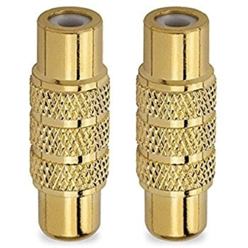 Qızılı RCA dişi - dişi female to female adapter/cable Qızılı RCA dişi - dişi female to female adapter/cable