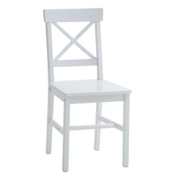 Стул JYSK Ejby, МДФ, белый, 41х87х48 см, 2 шт Стул JYSK Ejby, МДФ, белый, 41х87х48 см, 2 шт