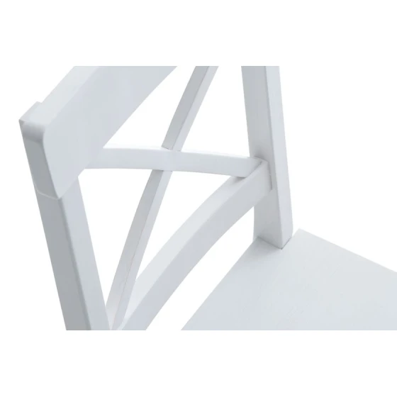 Стул JYSK Ejby, МДФ, белый, 41х87х48 см, 2 шт