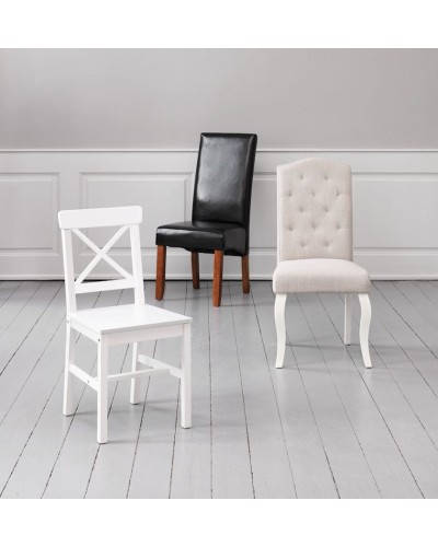 Stul JYSK Ejby, MDF, ağ, 41х87х48 sm, 2 əd