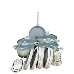 Набор посуды Canali Florya FV_04000726, гранит, серый, 23 предмета