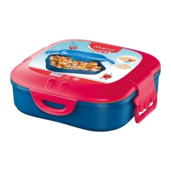 Ланч-бокс Maped Picnik, 740 мл, 16.8х16.8х5.6 см, полипропилен, синий/красный