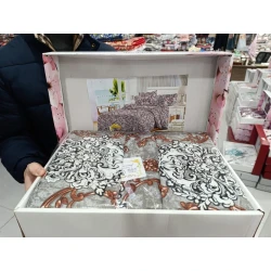 Комплект постельного белья MiraNova CTS-156, разноцветный, простыня 200х220 см, пододеяльник 200x220 см, наволочка 50x70 см (2 шт)