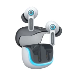 Беспроводные наушники Powerology Quad Mic ENC Gray/White