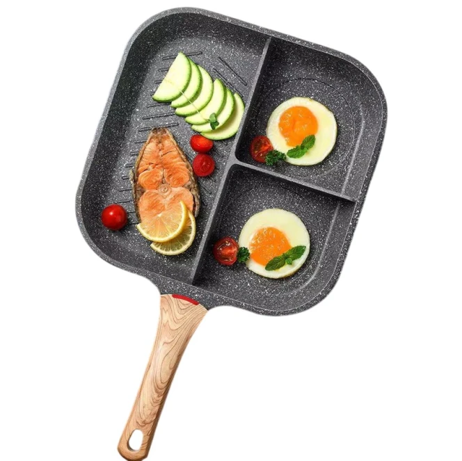 Сковородка порционная PMT PP-LL-016, гранит, серая, 28 см