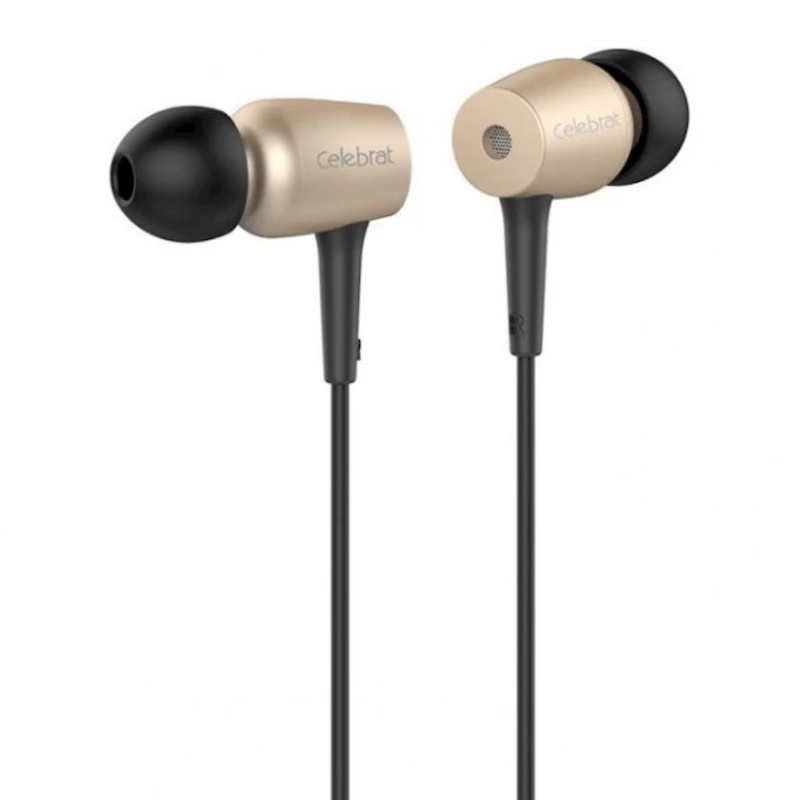 Simli qulaqlıq Celebrat G1 Metal Stereo Gold Simli qulaqlıq Celebrat G1 Metal Stereo Gold