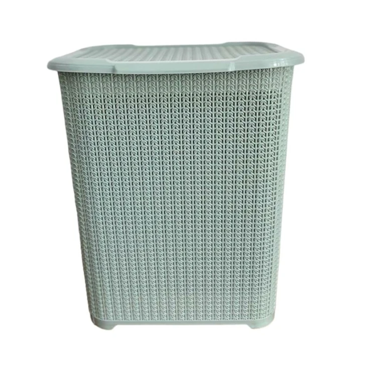 Корзина для белья Stars Plastik, 40x31x47 см, голубой