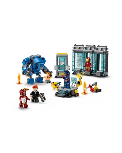 Konstruktor LEGO Marvel Iron Man's Laboratory: Hall 76315, 8 yaş+, 379 hissə - 76315
