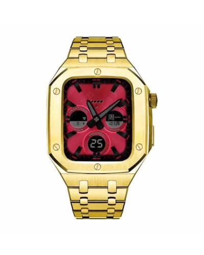 Qayış və çexol SW691 Apple Watch 44/45mm üçün Gold