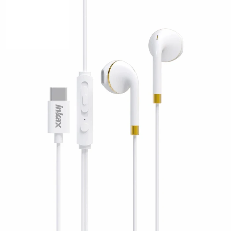 Simli qulaqlıqlar Inkax EP-16 Type-C White Simli qulaqlıqlar Inkax EP-16 Type-C White