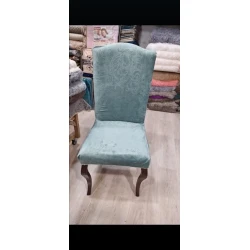 Чехол для стула MiraNova CTS-108, велюр, голубой, 6 шт