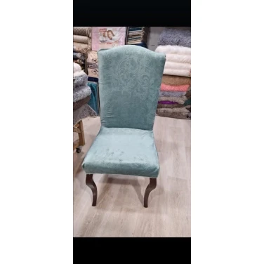 Чехол для стула MiraNova CTS-108, велюр, голубой, 6 шт Чехол для стула MiraNova CTS-108, велюр, голубой, 6 шт