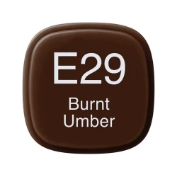 Маркер Copic Classic, E29, Burnt Umber, двусторонний, коричневый