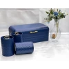 Çörək qabı + ədviyyatların saxlanması üçün qablar dəsti Sahara SHA-00004531, göy, 40x26/15x12 sm
