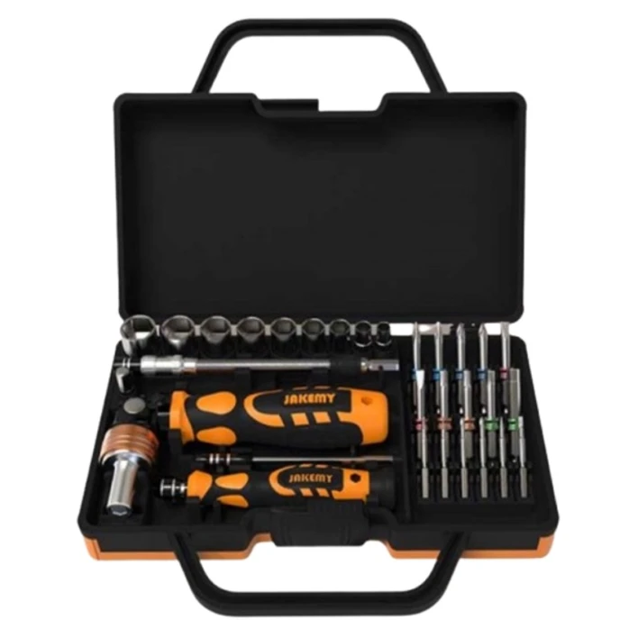Набор инструментов Jakemy 31 в 1-ом JM-6123, черный/оранжевый