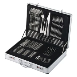 Набор столовых приборов Gipfel Vittorio 51407, на 12 персон, 72 предмета, нержавеющая сталь, серебристый Набор столовых приборов Gipfel Vittorio 51407, на 12 персон, 72 предмета, нержавеющая сталь, серебристый
