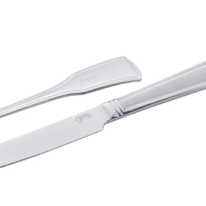 Набор столовых приборов Gipfel Vittorio 51407, на 12 персон, 72 предмета, нержавеющая сталь, серебристый Набор столовых приборов Gipfel Vittorio 51407, на 12 персон, 72 предмета, нержавеющая сталь, серебристый