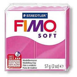 Глина Fimo Soft полимерная, мягкая, 57г, малиновая