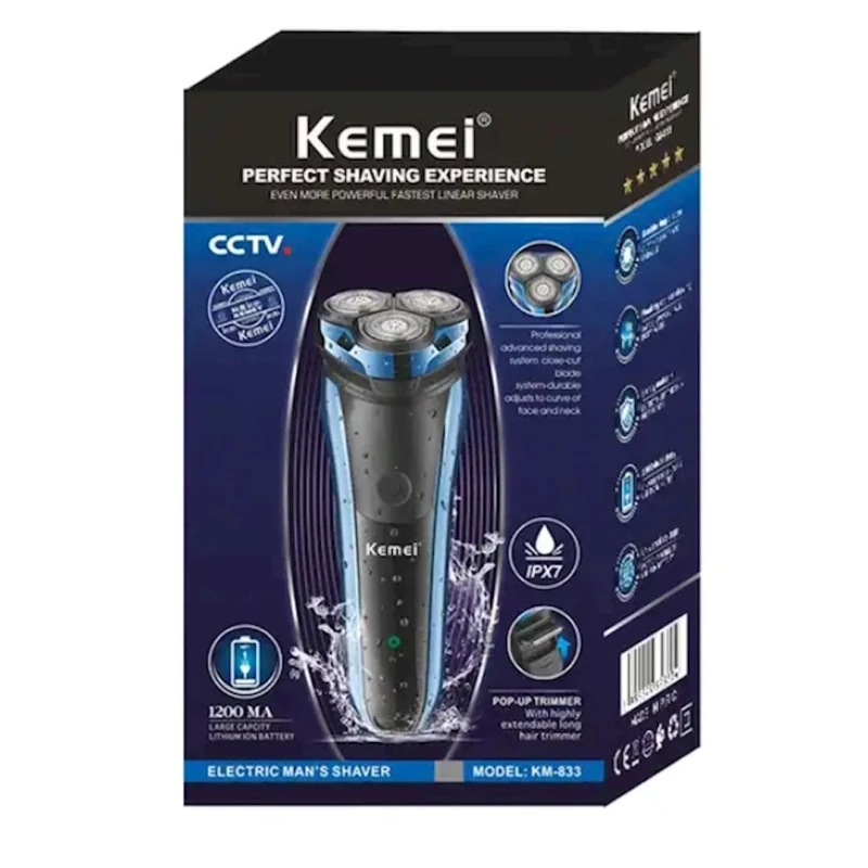 Электробритва Kemei KM-833 (6955549308336)