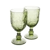 Набор бокалов для вина Gipfel Ginkgo 51178, 340 мл, 2 шт, стекло, зеленый
