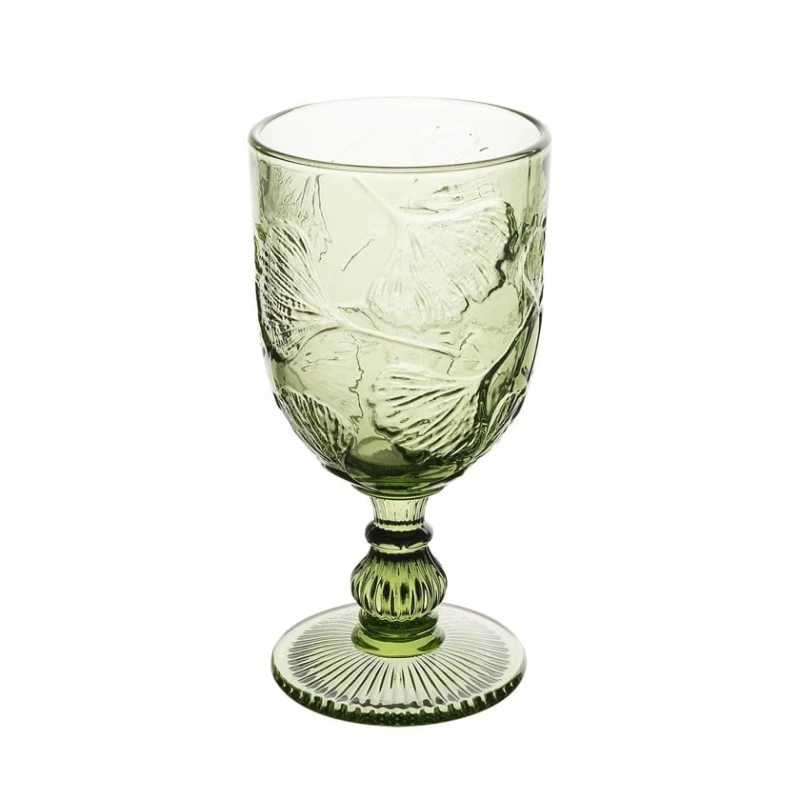 Набор бокалов для вина Gipfel Ginkgo 51178, 340 мл, 2 шт, стекло, зеленый