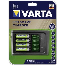 Batareya üçün şarj cihazı Varta LCD Smart Charger 2100mAh, göstərici ilə