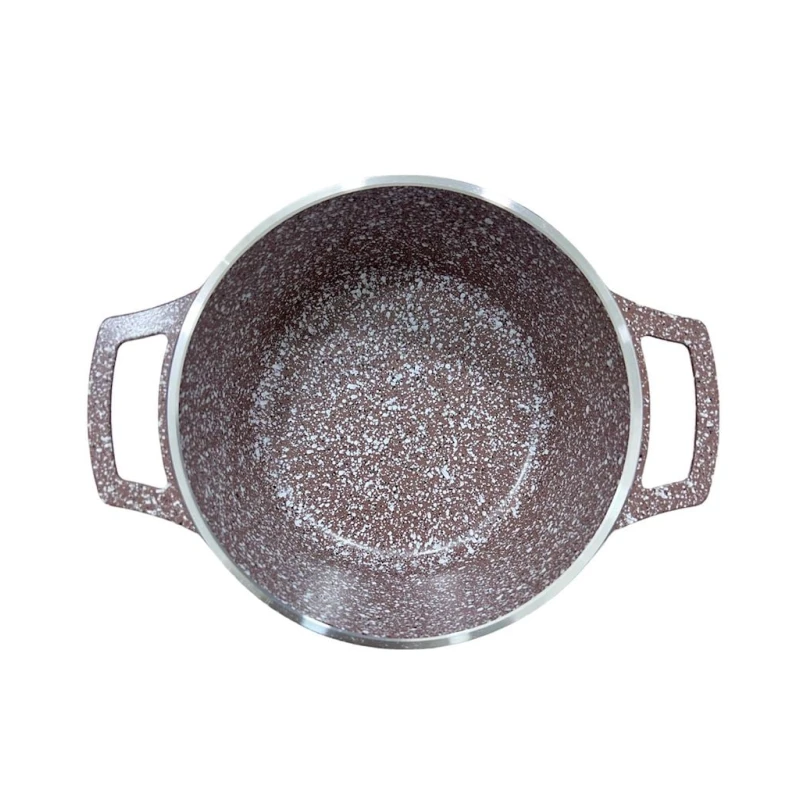 Набор посуды для готовки W.K: 4 шт кастрюли 20/24/28/32 см, 1 шт сковорода 28 см, 2 пары перчаток, коричневый Набор посуды для готовки W.K: 4 шт кастрюли 20/24/28/32 см, 1 шт сковорода 28 см, 2 пары перчаток, коричневый