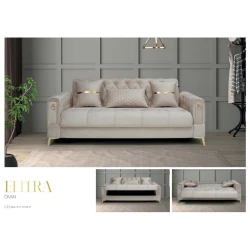 Диван Stil Mebel Elitra, 215x82x80 см, бежевый