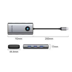 Док-станция ORICO PW11-6P SV EP 6-in-1 3xUSB 3.0, USB Type-C, PD 100W, HDMI 4K/30Hz Док-станция ORICO PW11-6P SV EP 6-in-1 3xUSB 3.0, USB Type-C, PD 100W, HDMI 4K/30Hz