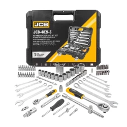 Набор инструментов JCB JCB-4821-5, 82 предмета, 1/4'' & 1/2'' (6-гран.), 4-32 мм Набор инструментов JCB JCB-4821-5, 82 предмета, 1/4'' & 1/2'' (6-гран.), 4-32 мм