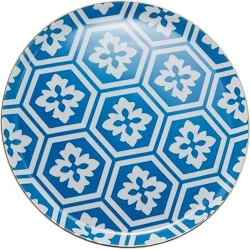 Тарелка Porland Morocco 04AP018765, фарфор, синяя, 28 см