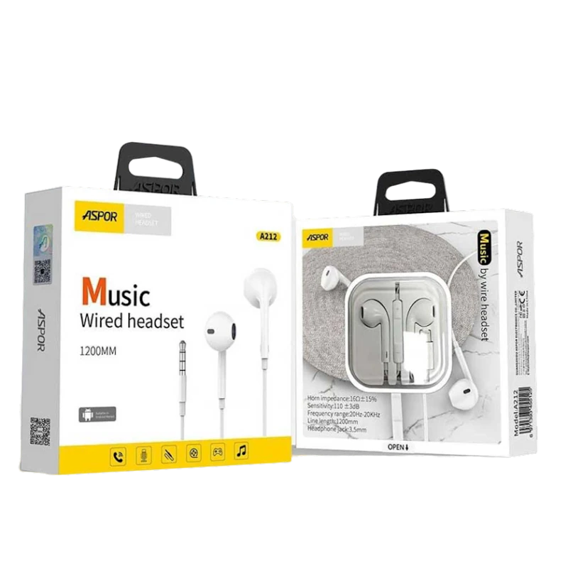 Simli qulaqlıqlar Aspor A212 White