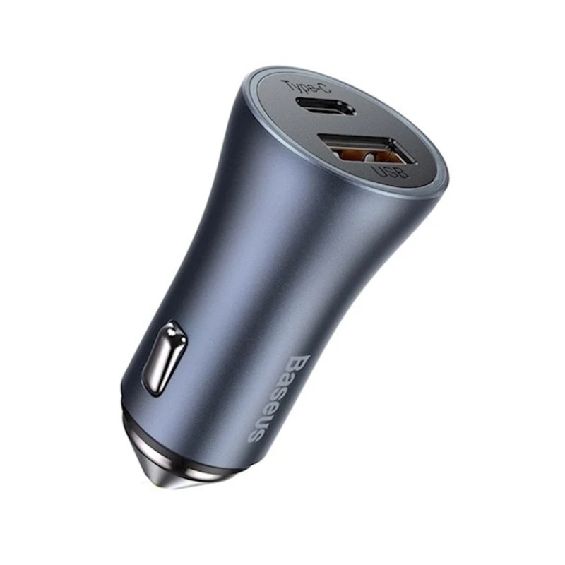 Автомобильное зарядное устройство Baseus Golden Contactor Pro Dual Quick Charger Автомобильное зарядное устройство Baseus Golden Contactor Pro Dual Quick Charger