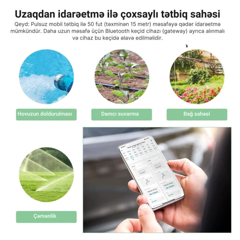 Ağıllı 2 çıxışlı bağ suvarma taymeri Moes BWV-YC02 Ağıllı 2 çıxışlı bağ suvarma taymeri Moes BWV-YC02