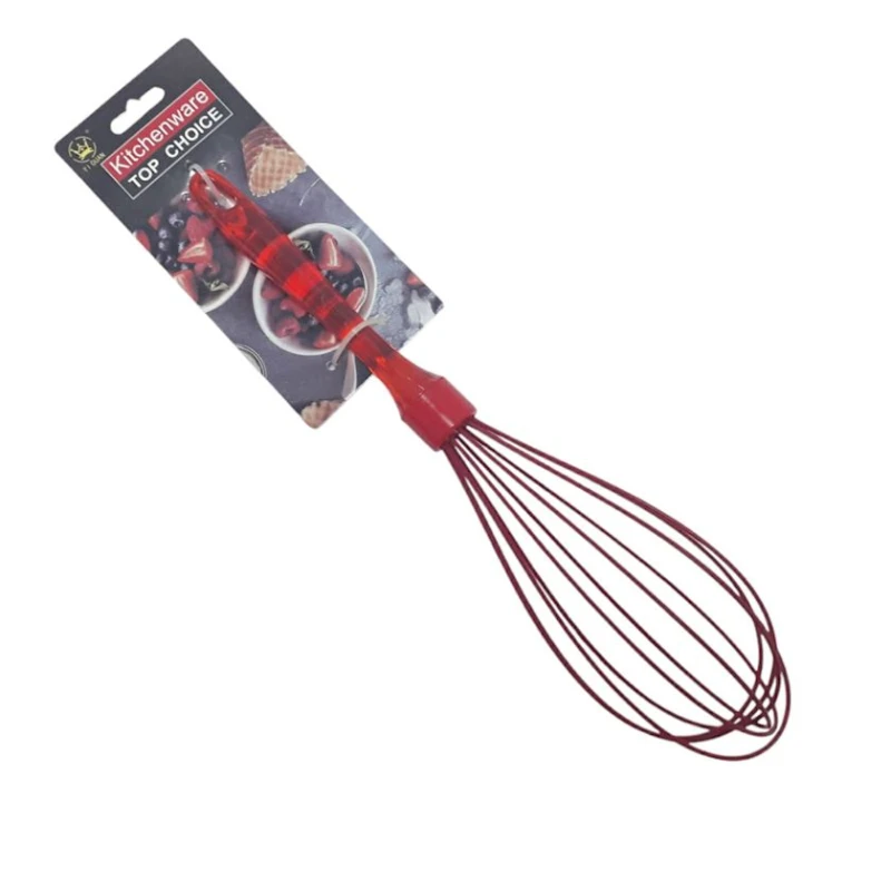 Венчик K456-G, силикон, красный, 29 см Венчик K456-G, силикон, красный, 29 см