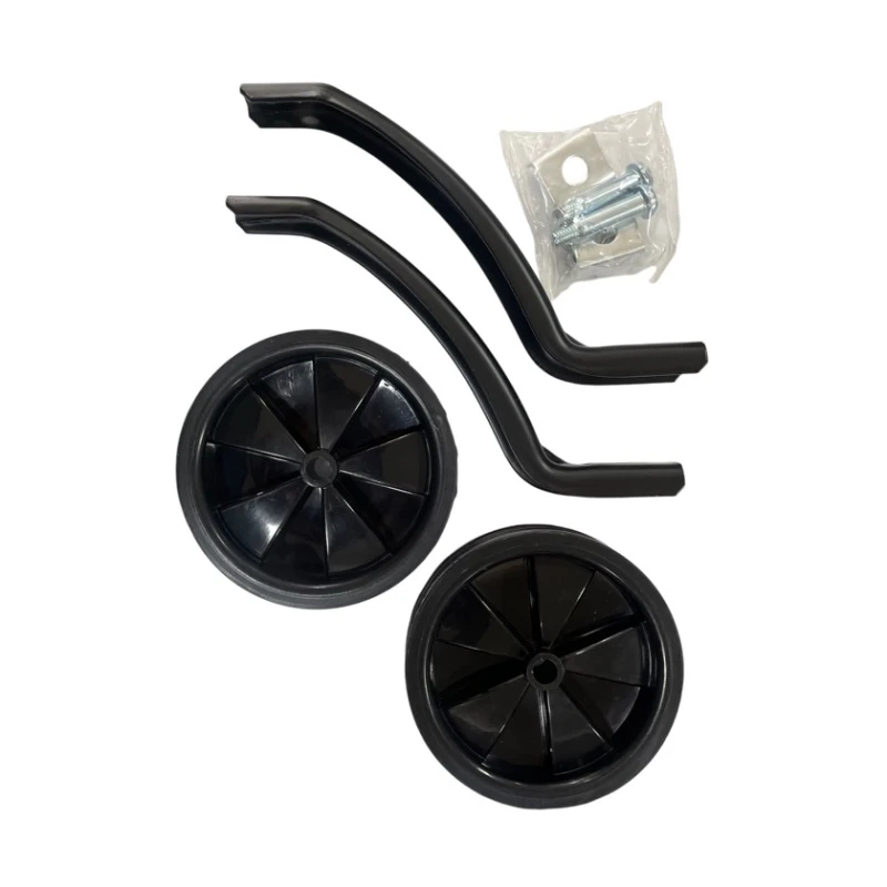 Комплект боковых велосипедных колес, металл, черные, для колес 20