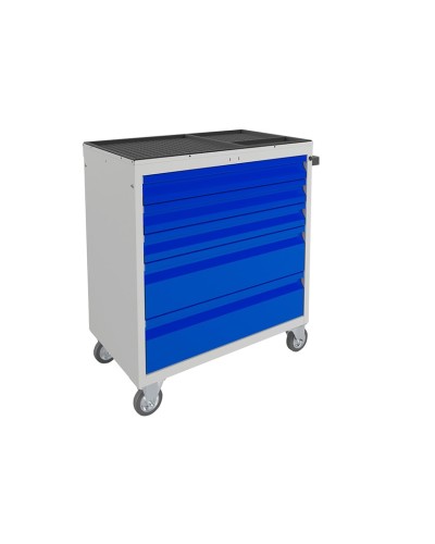 Alət arabası Praktik WDS-5, polad, boz/göy, 738x750x453 mm