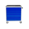 Инструментальная тележка Praktik WDS-5, сталь, серая/синяя, 738x750x453 мм