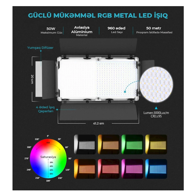 Светодиодная панель Neewer 960 RGB Светодиодная панель Neewer 960 RGB