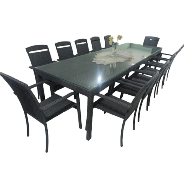 Комплект садовой мебели Zili Rattan Çin, на 12 человек, серый Комплект садовой мебели Zili Rattan Çin, на 12 человек, серый