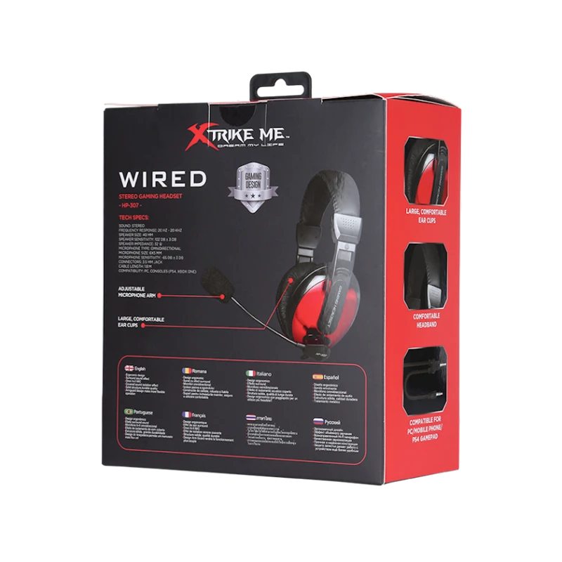 Наушники-гарнитура Xtrike Me HP-307 BK Наушники-гарнитура Xtrike Me HP-307 BK