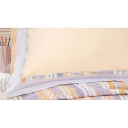 Комплект постельного белья Yataş Aviva, пике 200x220 см, простыня 160x200x36 см, наволочка 50x70 см (2 шт), двуспальный, хлопок, разноцветный