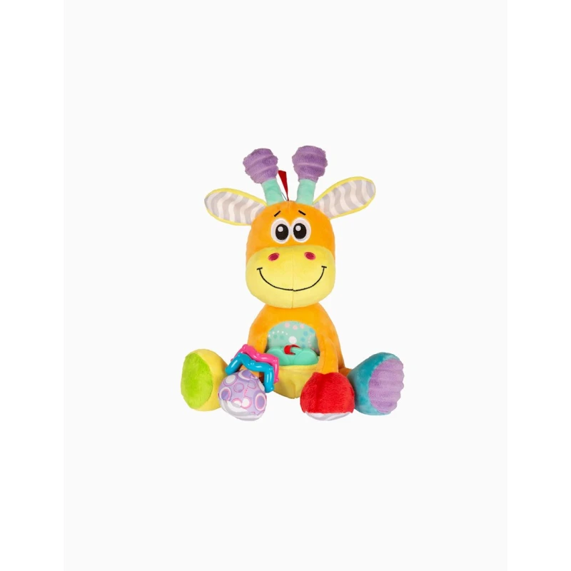 Yumşaq oyuncaq Playgro Discovery Friend Giraffe 0188367, 0 ay+