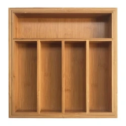 Органайзер для кухонных принадлежностей Prajo Home KH1218 52х31.5х5 см, бамбук, коричневый