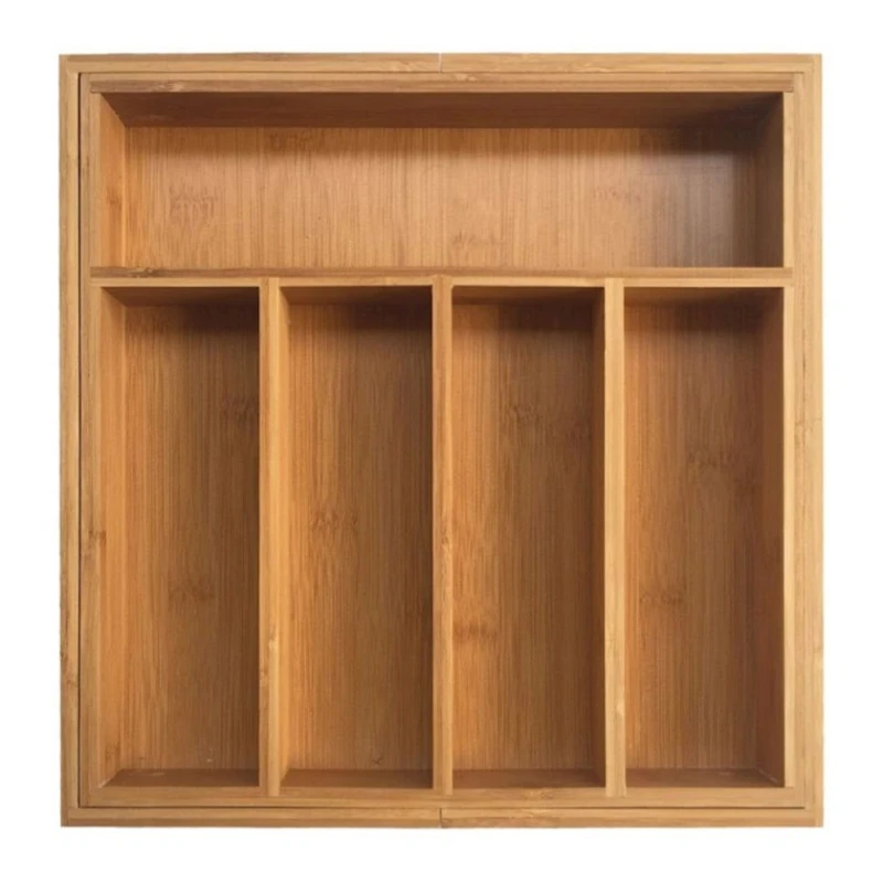 Органайзер для кухонных принадлежностей Prajo Home KH1218 52х31.5х5 см, бамбук, коричневый