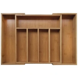 Органайзер для кухонных принадлежностей Prajo Home KH1218 52х31.5х5 см, бамбук, коричневый